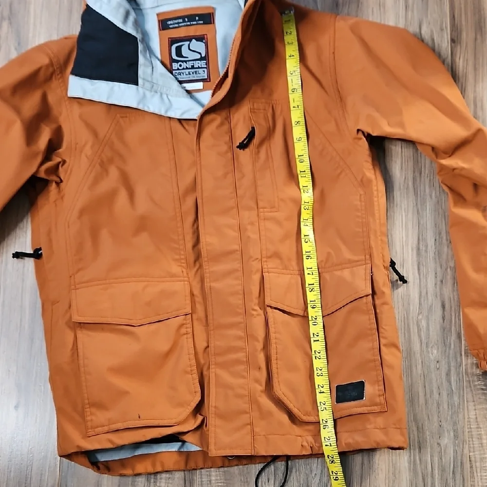 Bonfire Men's Orange Snowboard Skiing Jacket Small